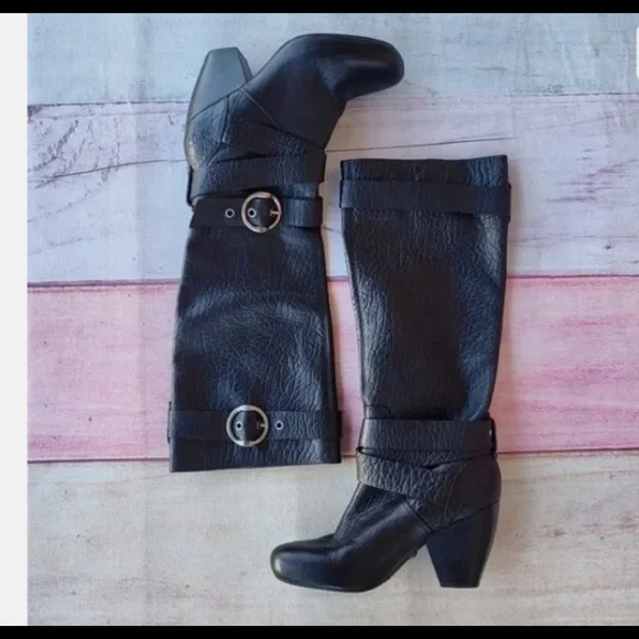 ❤️Lucky Brand black Candice pebbled leather. good preloved condition.🍀✌🏻❤️ - Picture 5 of 9